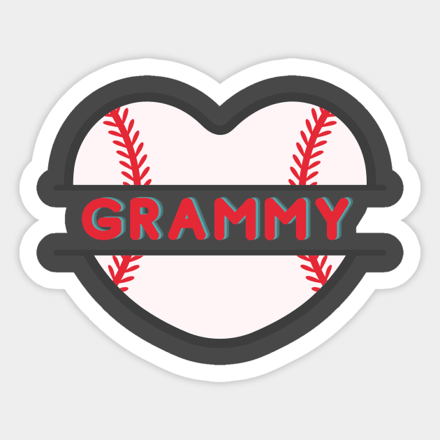 Softball Grammy Sticker by Sport-tees by Marino's